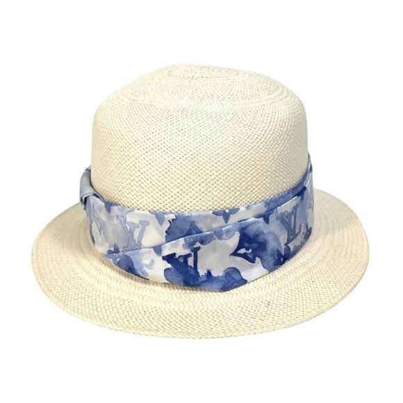 Louis Vuitton Watercolor Chapeau Summertime Straw Hat - Picture 6 of 7